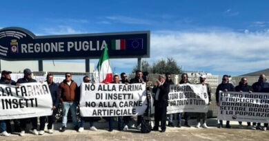 Oltre 500 agricoltori protestano davanti alla sede del Consiglio Regionale della Puglia